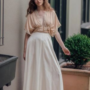 1930s Silk Lace & Celluloid Blouse